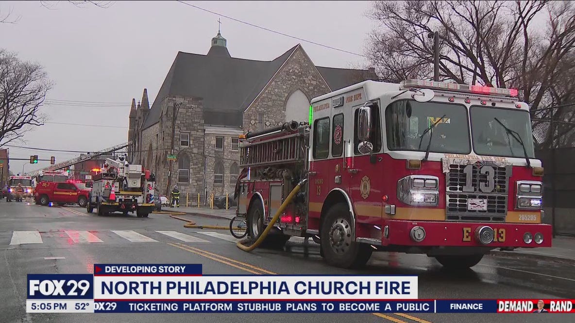 Church fire in North Philly